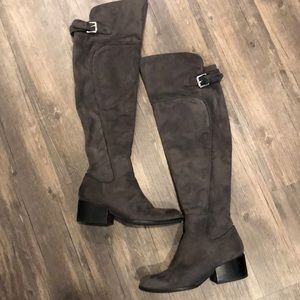 Guess knee high suede boots